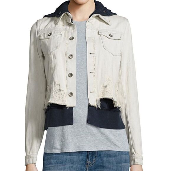 Free People Women’s Distressed Jacket (Med) - Picture 1 of 10